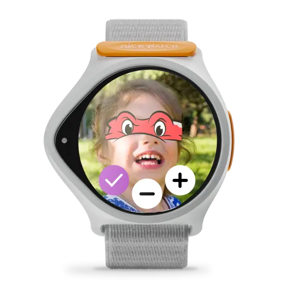 Nickwatch with a the Capture feature on it, showcasing the watch camera capabilities for kids